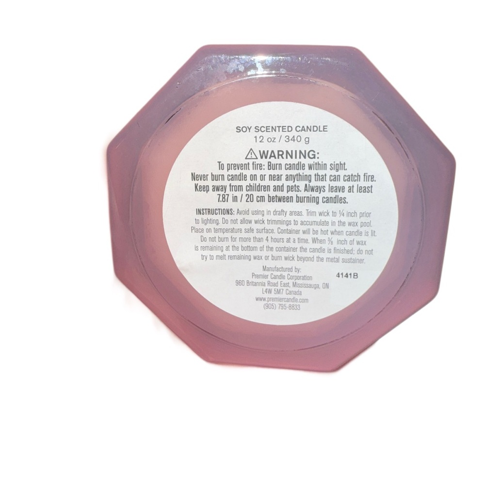 Simply Indulgent Waterfall Petals 12oz Pink Candle New - Picture 3 of 4